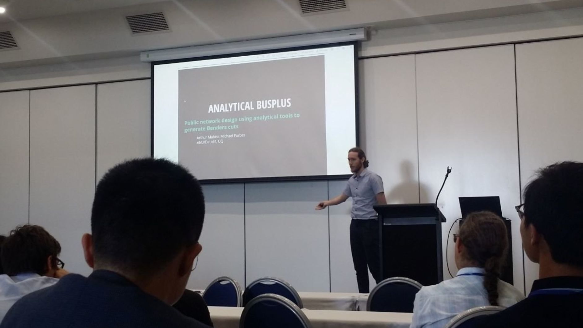 Arthur Maheo presenting at TRISTAN X Arthur Maheo presenting at TRISTAN X